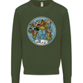 Climate Change It's Never Too Late Mens Sweatshirt Jumper Forest Green