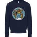 Climate Change It's Never Too Late Mens Sweatshirt Jumper Navy Blue