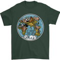 Climate Change It's Never Too Late Mens T-Shirt 100% Cotton Forest Green