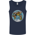Climate Change It's Never Too Late Mens Vest Tank Top Navy Blue