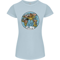 Climate Change It's Never Too Late Womens Petite Cut T-Shirt Light Blue
