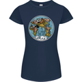 Climate Change It's Never Too Late Womens Petite Cut T-Shirt Navy Blue