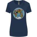 Climate Change It's Never Too Late Womens Wider Cut T-Shirt Navy Blue