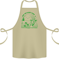 Climate Change Keep the Planet Clean Cotton Apron 100% Organic Khaki