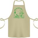 Climate Change Keep the Planet Clean Cotton Apron 100% Organic Khaki