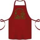 Climate Change Keep the Planet Clean Cotton Apron 100% Organic Maroon
