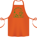 Climate Change Keep the Planet Clean Cotton Apron 100% Organic Orange