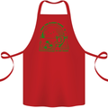 Climate Change Keep the Planet Clean Cotton Apron 100% Organic Red