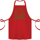 Climate Change Keep the Planet Clean Cotton Apron 100% Organic Red