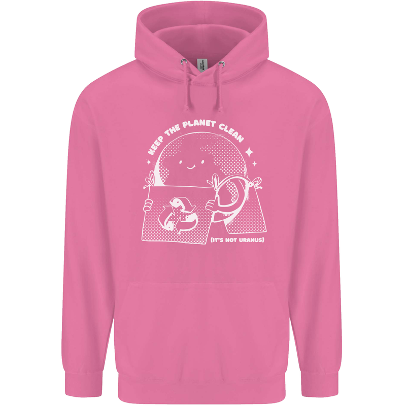 Climate Change Keep the Planet Clean Funny Childrens Kids Hoodie Azalea