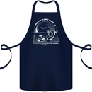 Climate Change Keep the Planet Clean Funny Cotton Apron 100% Organic Navy Blue