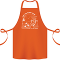 Climate Change Keep the Planet Clean Funny Cotton Apron 100% Organic Orange