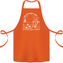 Climate Change Keep the Planet Clean Funny Cotton Apron 100% Organic Orange
