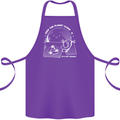 Climate Change Keep the Planet Clean Funny Cotton Apron 100% Organic Purple