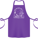Climate Change Keep the Planet Clean Funny Cotton Apron 100% Organic Purple