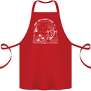 Climate Change Keep the Planet Clean Funny Cotton Apron 100% Organic Red