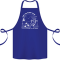 Climate Change Keep the Planet Clean Funny Cotton Apron 100% Organic Royal Blue