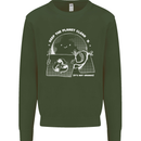 Climate Change Keep the Planet Clean Funny Kids Sweatshirt Jumper Forest Green