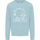 Climate Change Keep the Planet Clean Funny Kids Sweatshirt Jumper Light Blue