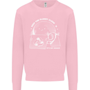 Climate Change Keep the Planet Clean Funny Kids Sweatshirt Jumper Light Pink