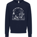 Climate Change Keep the Planet Clean Funny Kids Sweatshirt Jumper Navy Blue