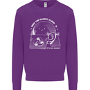 Climate Change Keep the Planet Clean Funny Kids Sweatshirt Jumper Purple