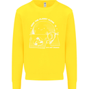 Climate Change Keep the Planet Clean Funny Kids Sweatshirt Jumper Yellow