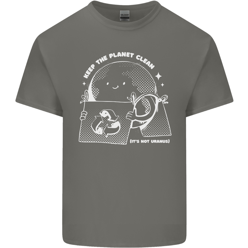 Climate Change Keep the Planet Clean Funny Kids T-Shirt Childrens Charcoal