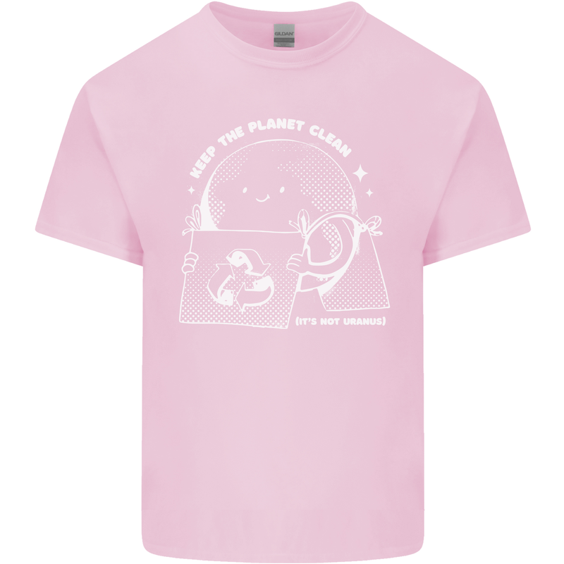 Climate Change Keep the Planet Clean Funny Kids T-Shirt Childrens Light Pink