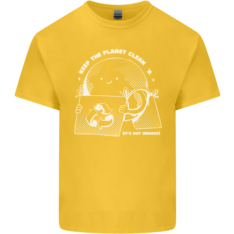 Climate Change Keep the Planet Clean Funny Kids T-Shirt Childrens Yellow