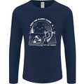 Climate Change Keep the Planet Clean Funny Mens Long Sleeve T-Shirt Navy Blue