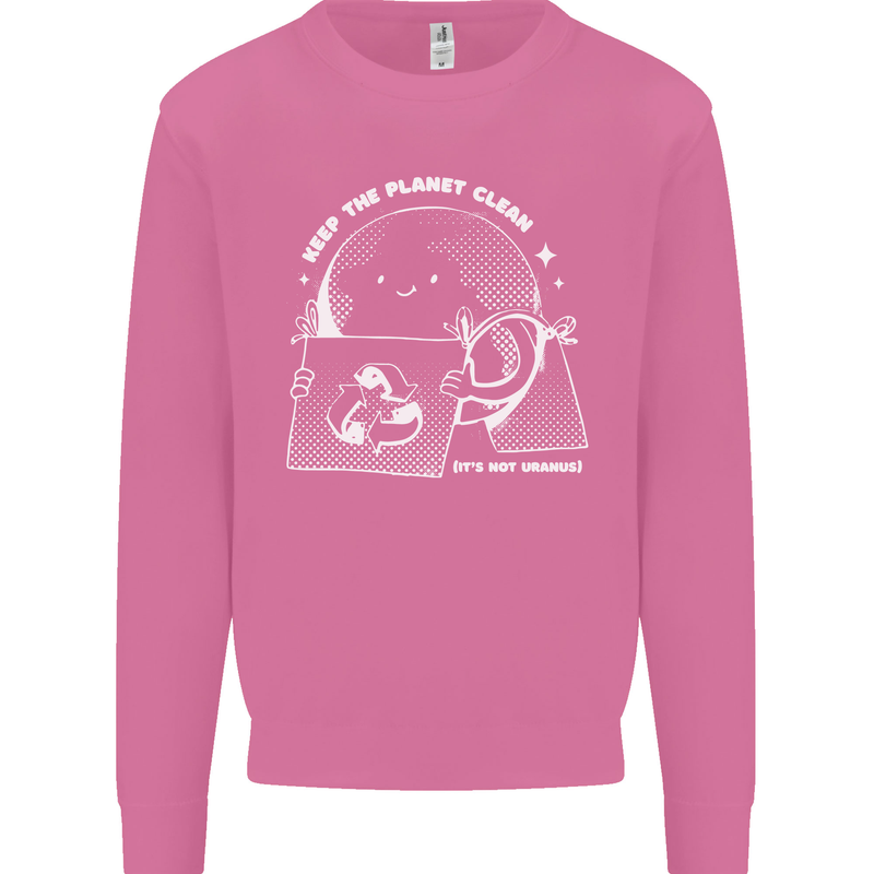 Climate Change Keep the Planet Clean Funny Mens Sweatshirt Jumper Azalea