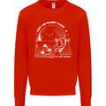Climate Change Keep the Planet Clean Funny Mens Sweatshirt Jumper Bright Red