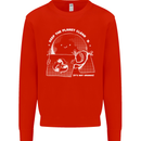 Climate Change Keep the Planet Clean Funny Mens Sweatshirt Jumper Bright Red
