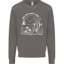 Climate Change Keep the Planet Clean Funny Mens Sweatshirt Jumper Charcoal