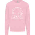 Climate Change Keep the Planet Clean Funny Mens Sweatshirt Jumper Light Pink