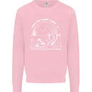 Climate Change Keep the Planet Clean Funny Mens Sweatshirt Jumper Light Pink