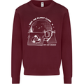 Climate Change Keep the Planet Clean Funny Mens Sweatshirt Jumper Maroon