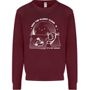 Climate Change Keep the Planet Clean Funny Mens Sweatshirt Jumper Maroon