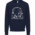 Climate Change Keep the Planet Clean Funny Mens Sweatshirt Jumper Navy Blue