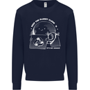 Climate Change Keep the Planet Clean Funny Mens Sweatshirt Jumper Navy Blue