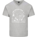 Climate Change Keep the Planet Clean Funny Mens V-Neck Cotton T-Shirt Sports Grey