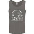 Climate Change Keep the Planet Clean Funny Mens Vest Tank Top Charcoal