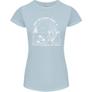 Climate Change Keep the Planet Clean Funny Womens Petite Cut T-Shirt Light Blue