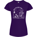 Climate Change Keep the Planet Clean Funny Womens Petite Cut T-Shirt Purple