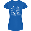 Climate Change Keep the Planet Clean Funny Womens Petite Cut T-Shirt Royal Blue