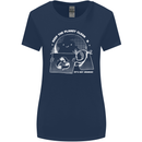 Climate Change Keep the Planet Clean Funny Womens Wider Cut T-Shirt Navy Blue