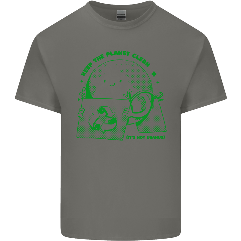 Climate Change Keep the Planet Clean Kids T-Shirt Childrens Charcoal