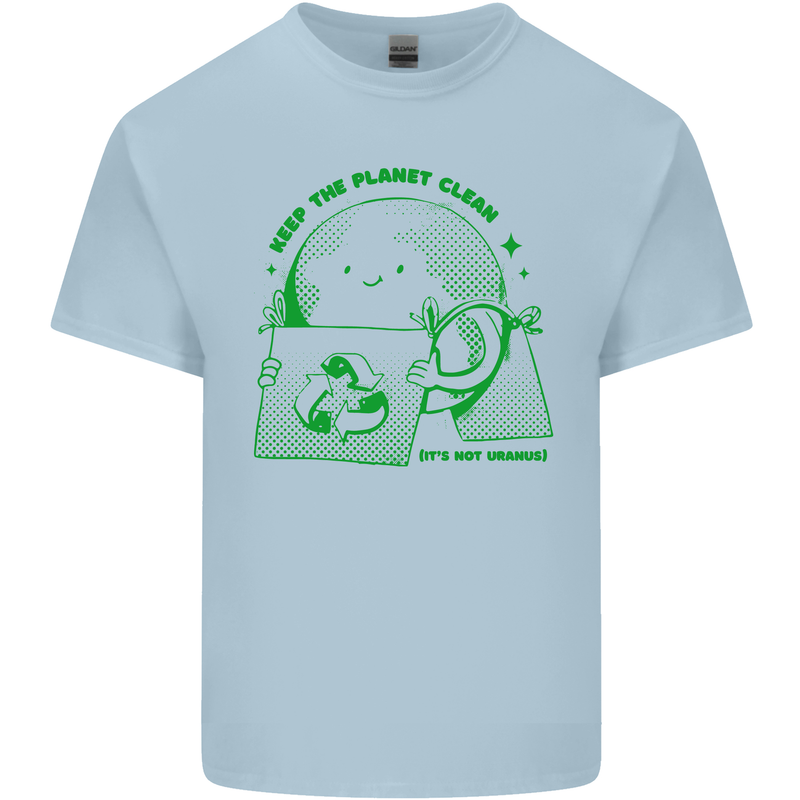 Climate Change Keep the Planet Clean Kids T-Shirt Childrens Light Blue