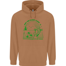 Climate Change Keep the Planet Clean Mens 80% Cotton Hoodie Caramel Latte